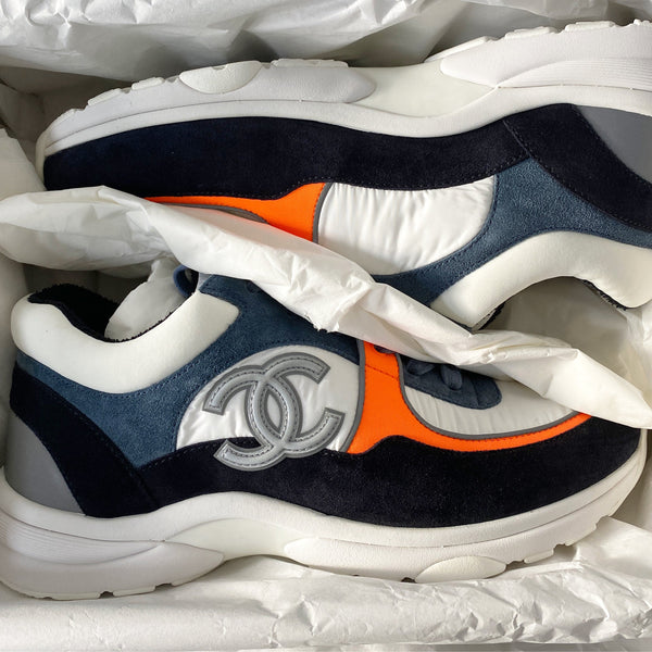 Chanel CC Logo Sneaker Blue/Orange (Reflective)