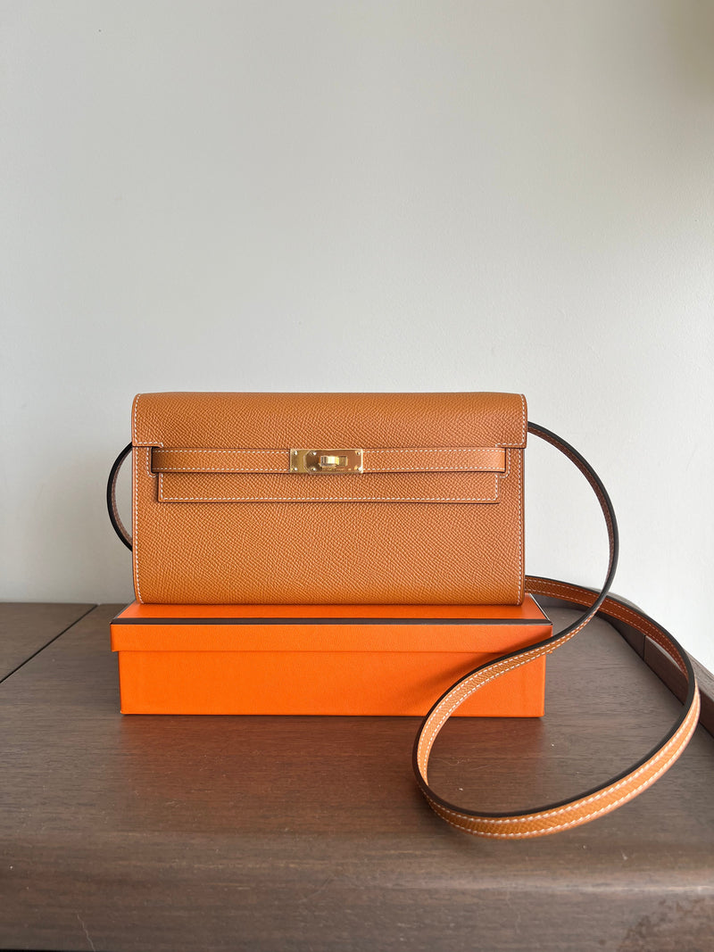 Hermès Kelly To Go Toffee Epsom GHW