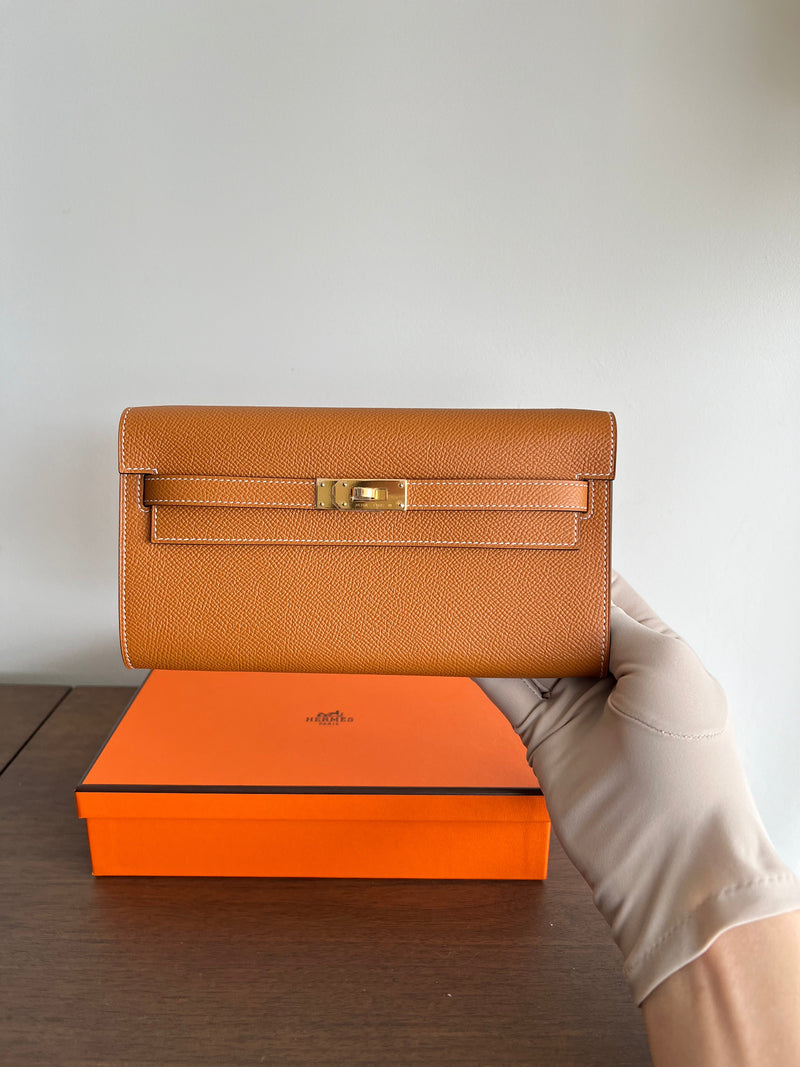 Hermès Kelly To Go Toffee Epsom GHW
