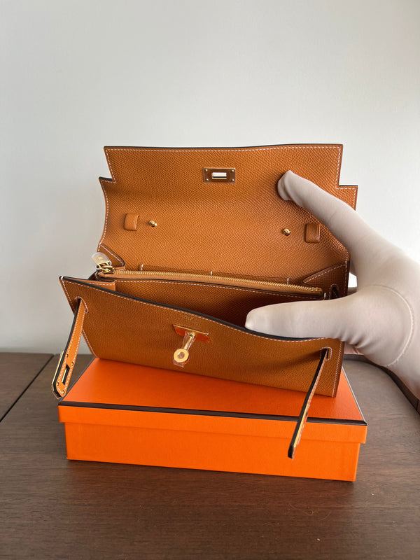 Hermès Kelly To Go Toffee Epsom GHW