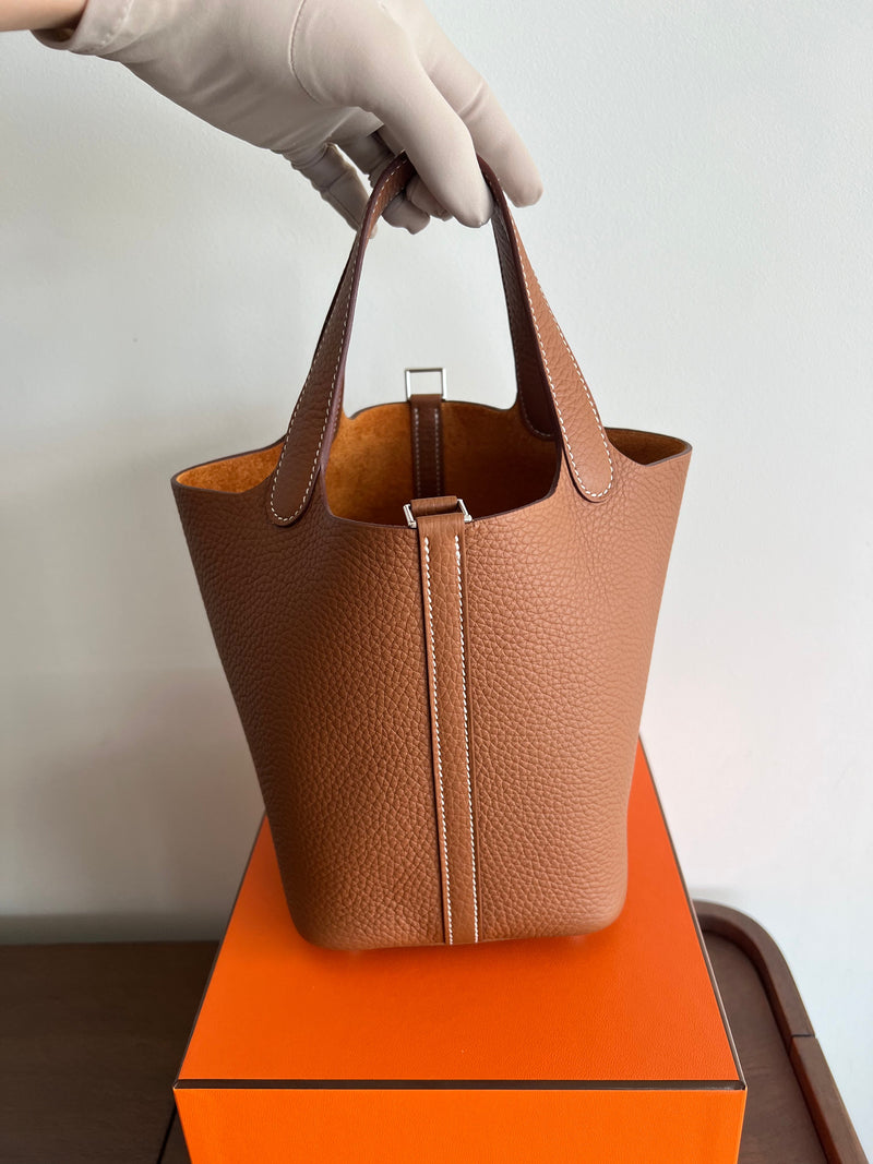 Hermès Picotin 18cm Gold PHW