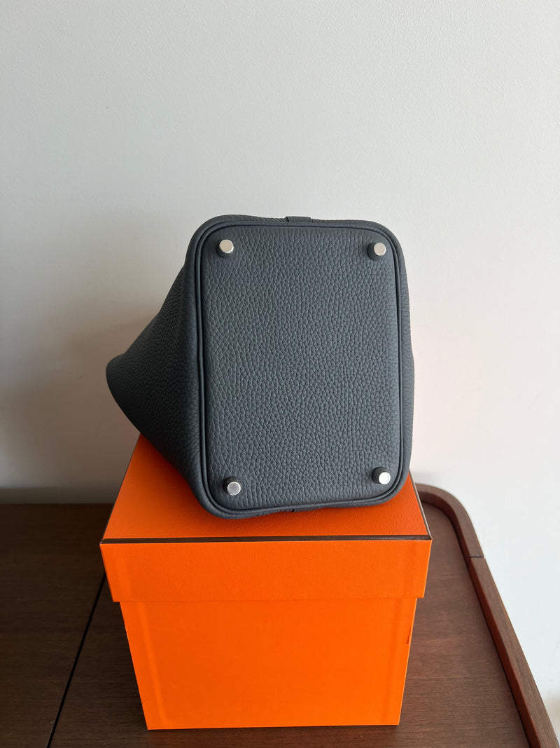 Hermès Picotin 18cm Gris Misty, PHW