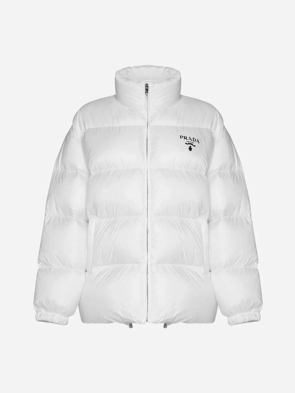 Prada Logo Down Jacket (White)