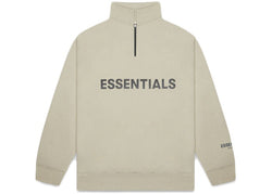 Fear Of God ESSENTIALS Half Zip Sweatshirt Beige